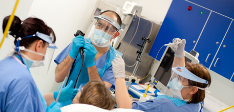 Bronchoscopy research performed by unit members
