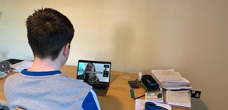 Student in virtual focus group_457x220