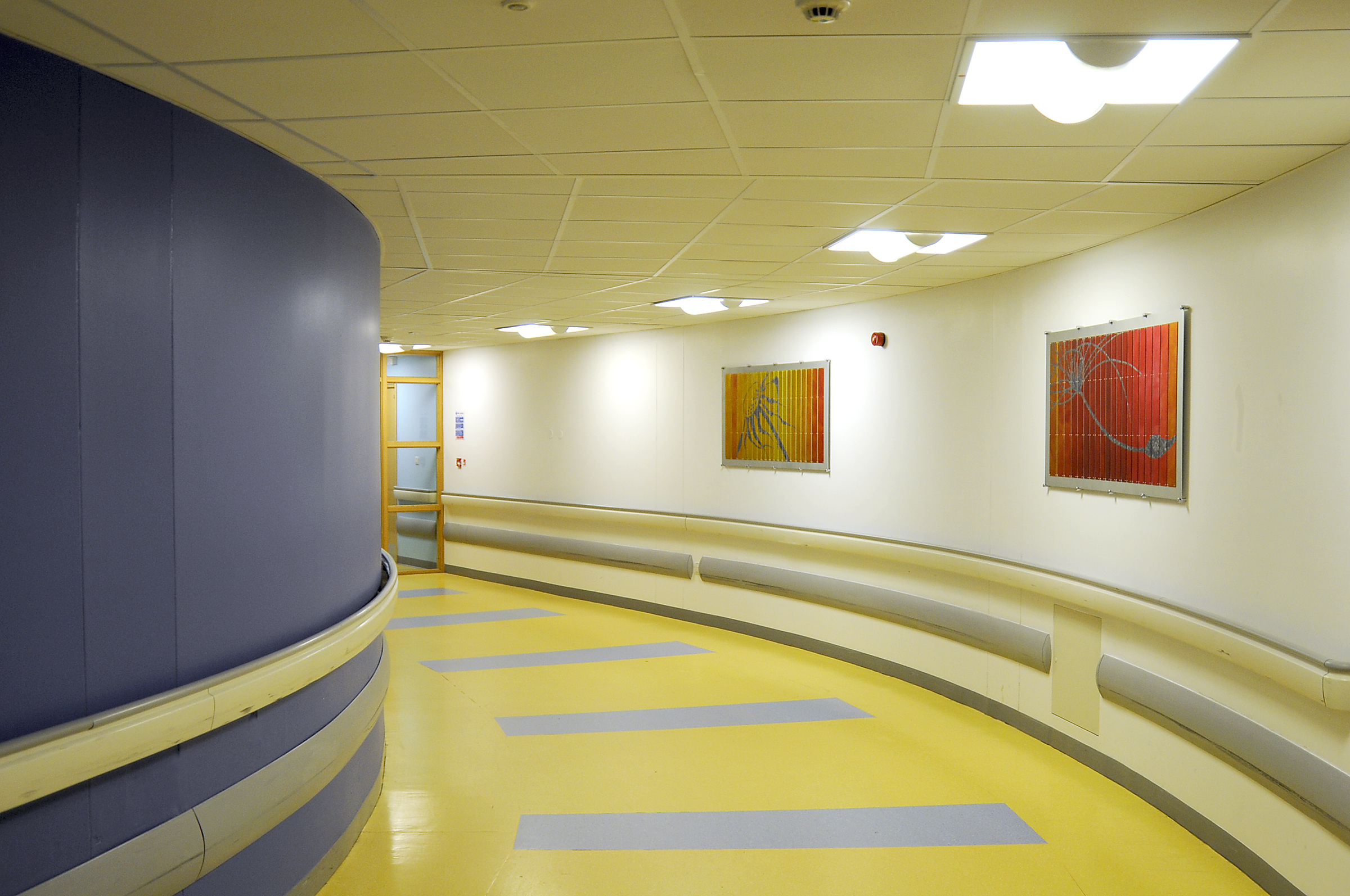 Corridor inside the acute medical unit