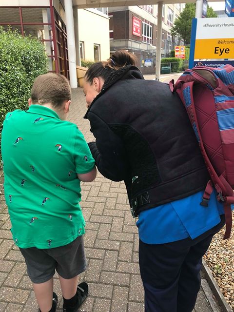 Jack Gray, patient, and Sam Maddern, paediatric learning disability liaison nurse