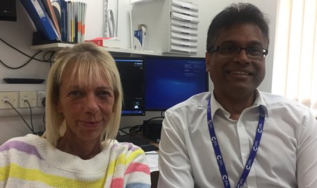 Jayne Garrett and Dr Ramkumar
