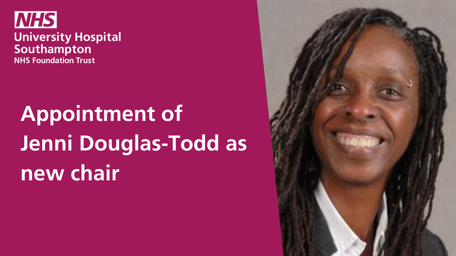 Jenni Douglas-Todd announced as new chair