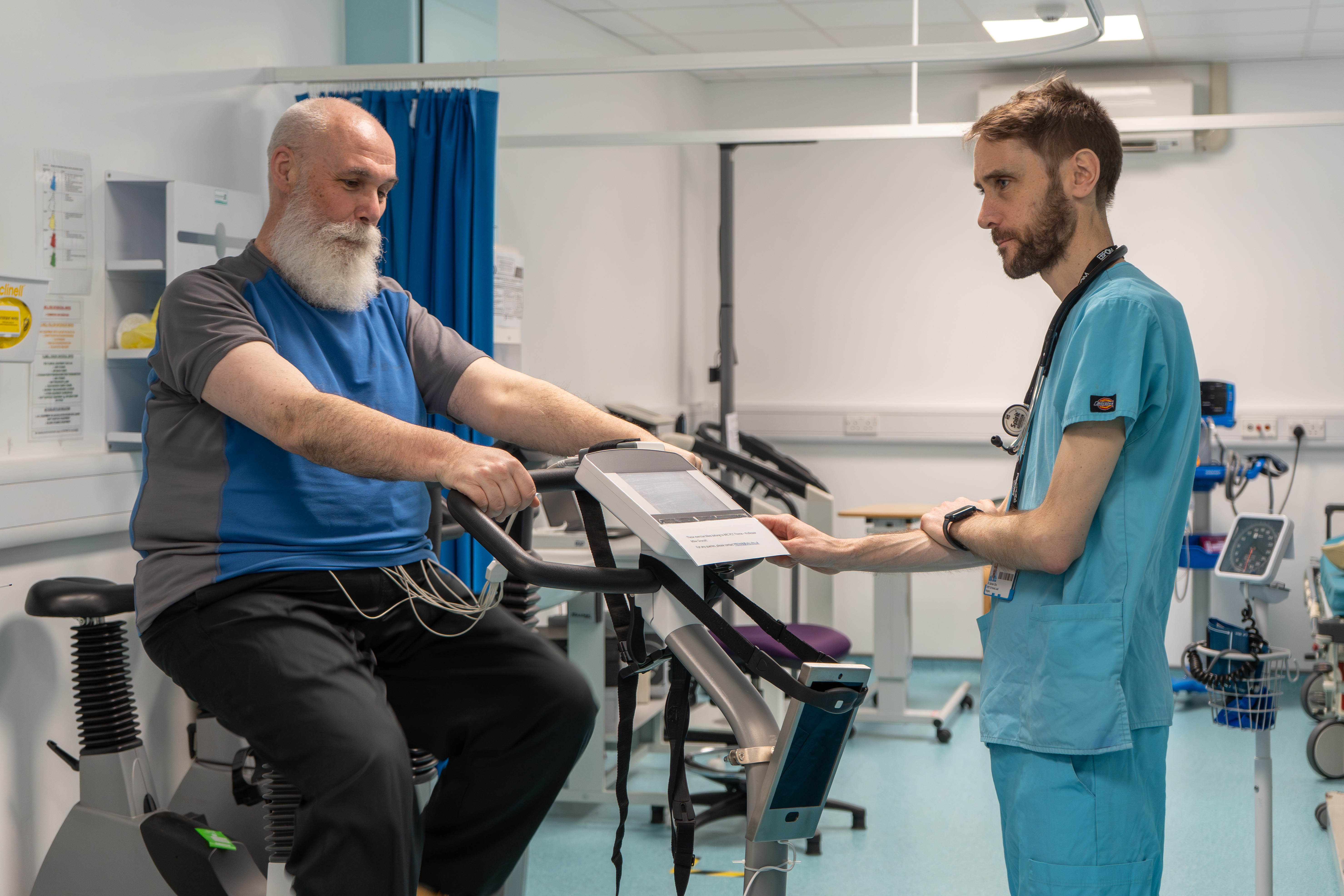 Patient, Graeme Harrison taking part in CardioFit trial
