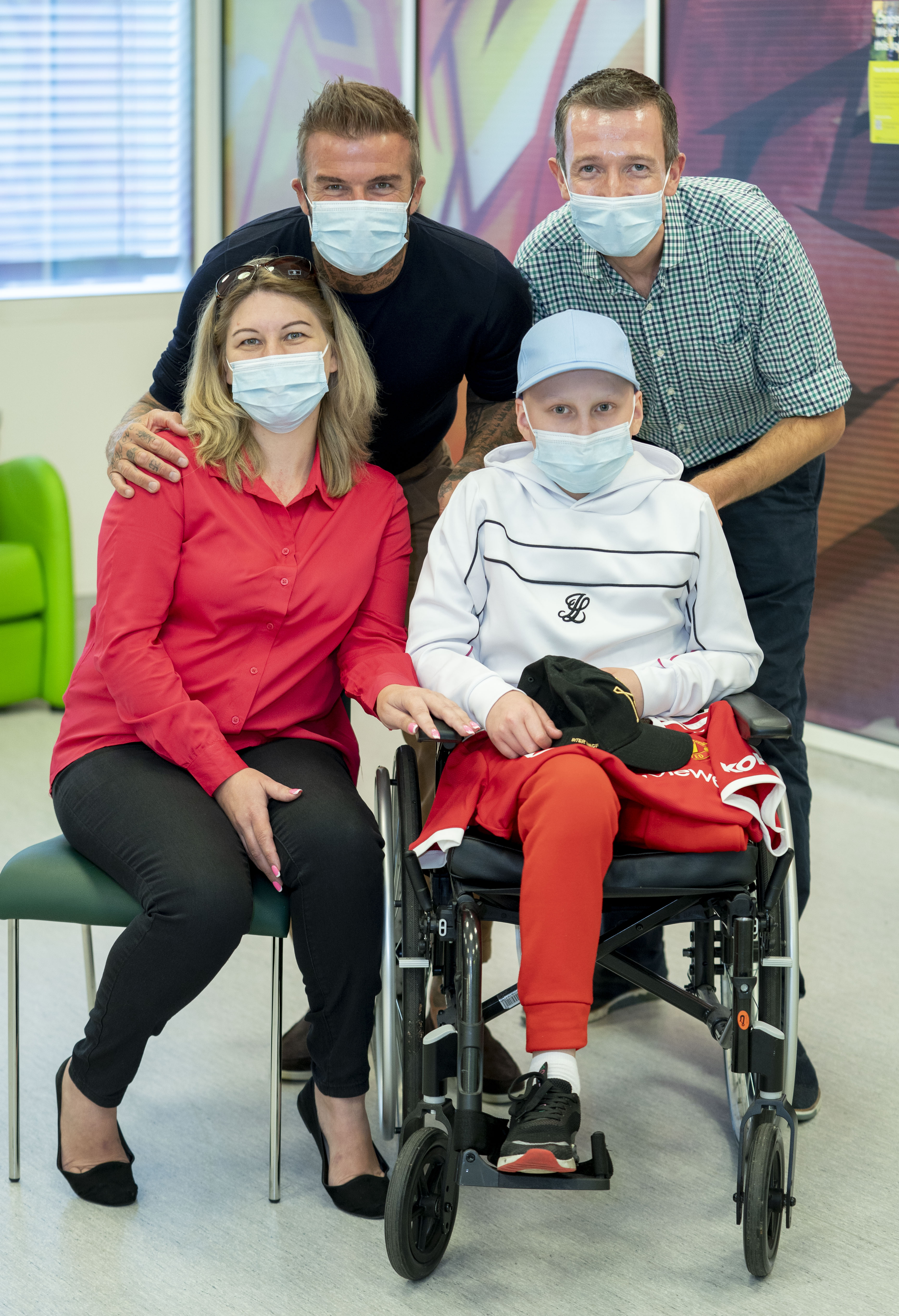  Kyrylo and his mum with David and Michael