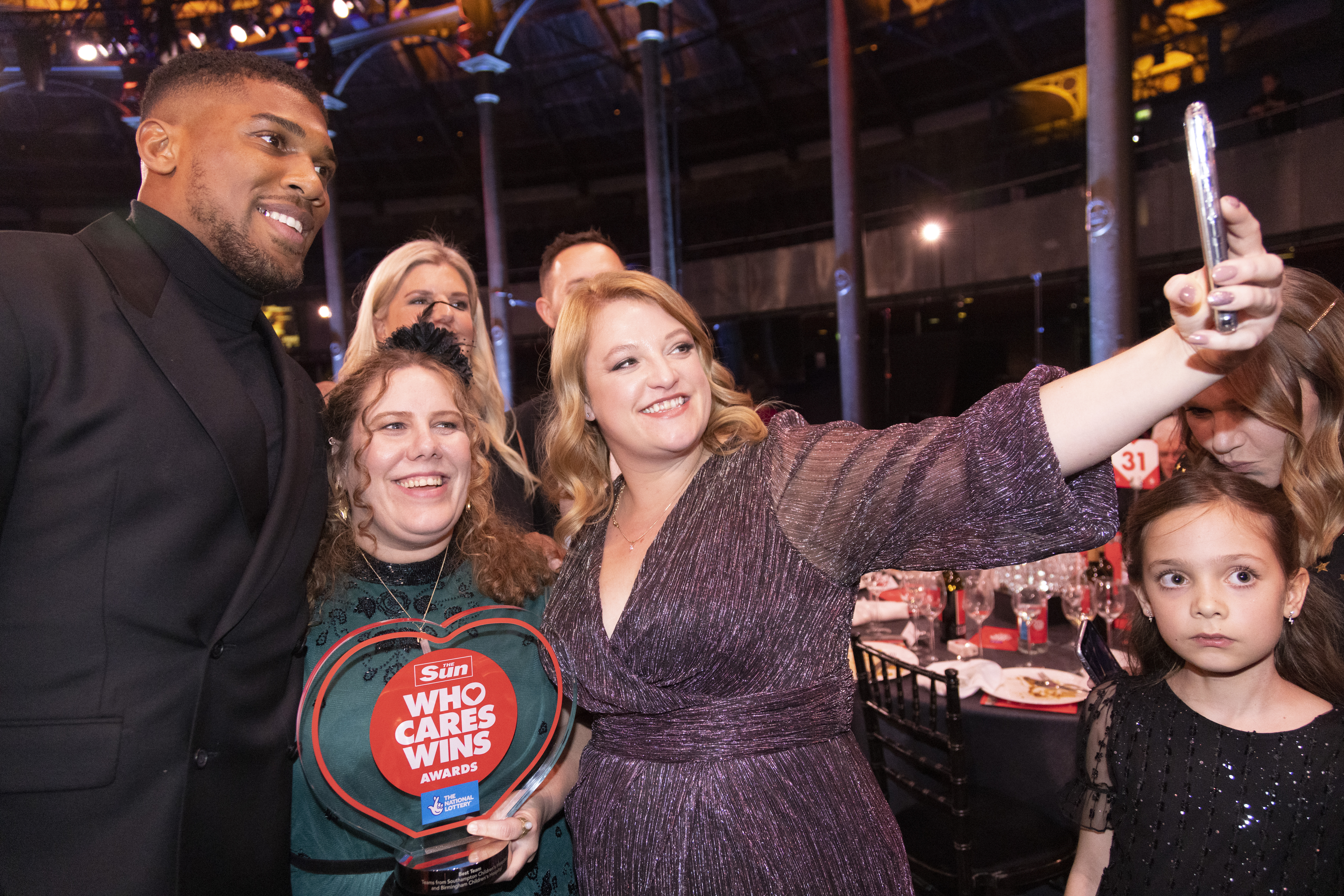 Celebrating with the stars