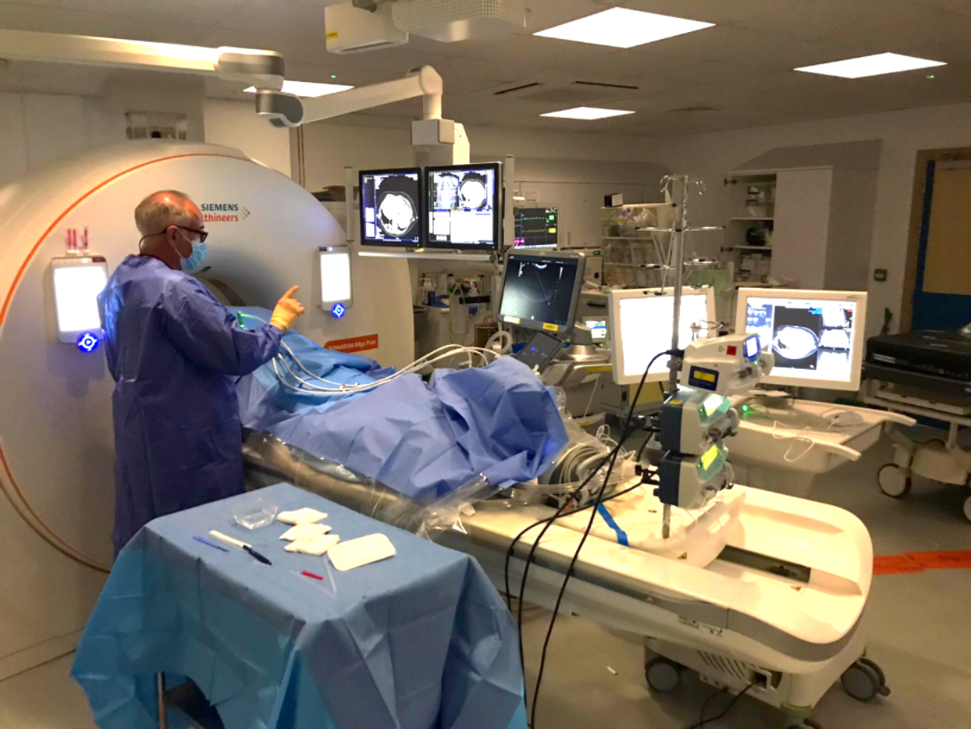 Dr David Breen, MRI guided cryoablation procedure at UHS