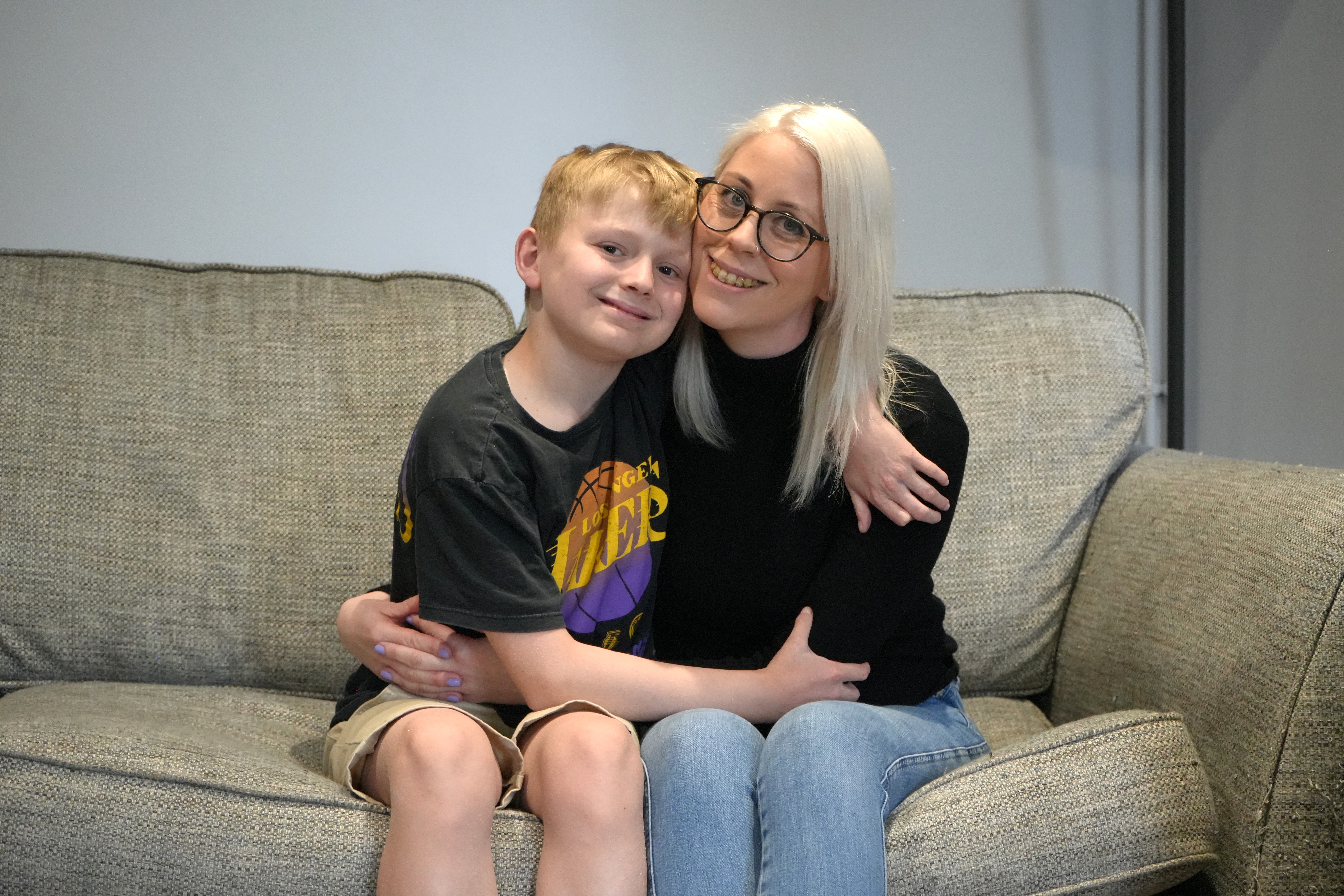 Lauren and Thomas, who is taking part in the Natasha Trial