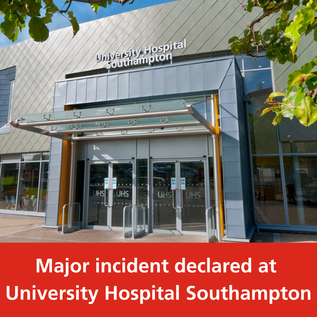 Major incident declared at UHS