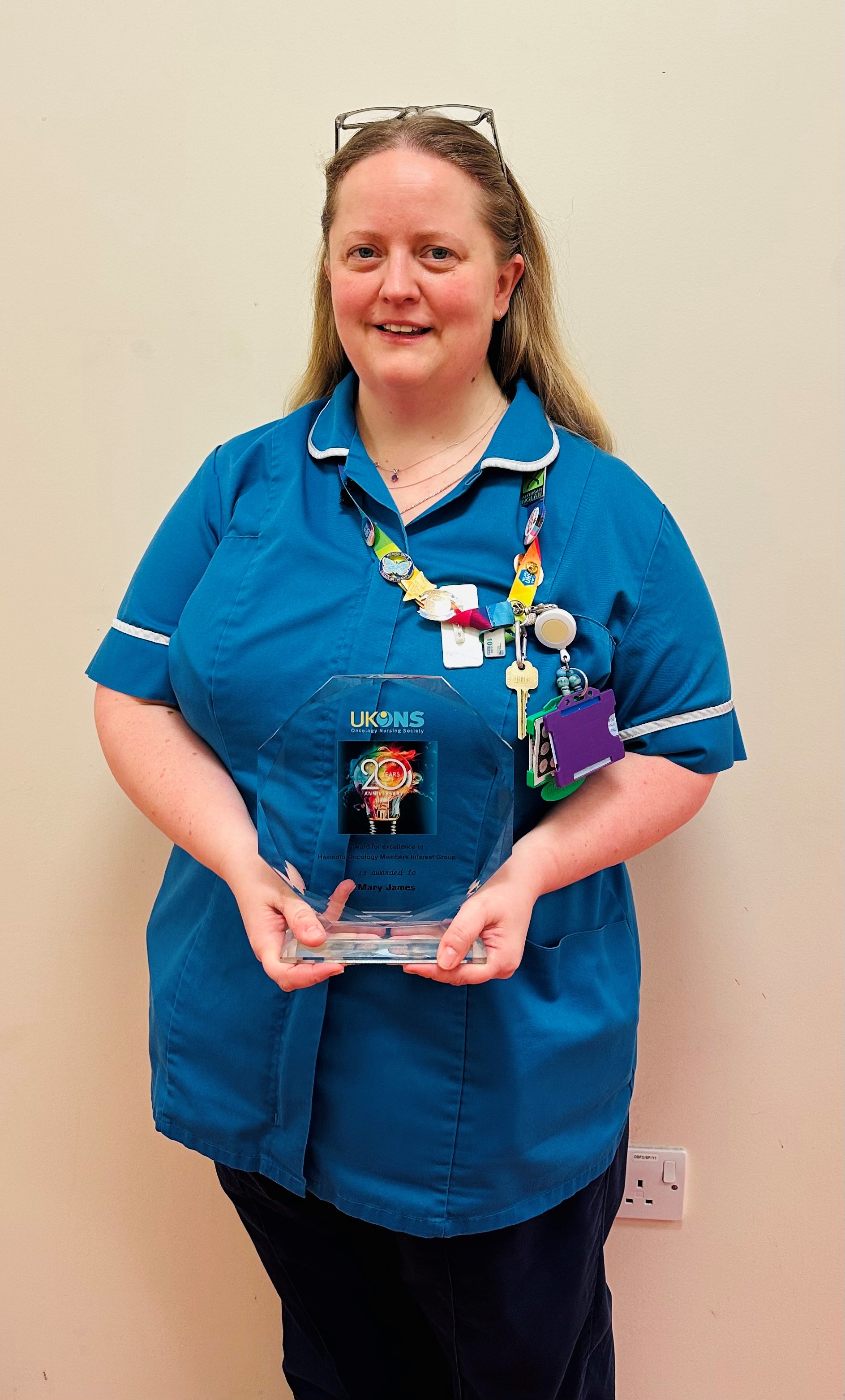 Mary James, clinical nurse specialist in bone marrow transplant (BMT) and cellular therapy