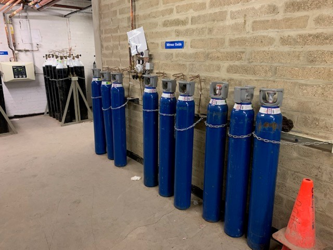 Old manifold system prior to decommission