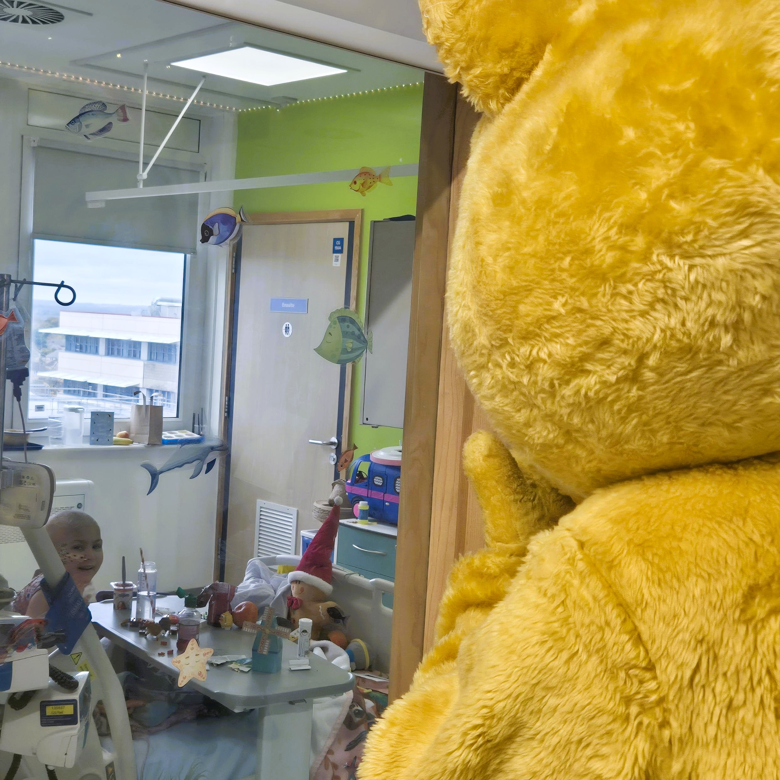 Pudsey visiting Piam Brown