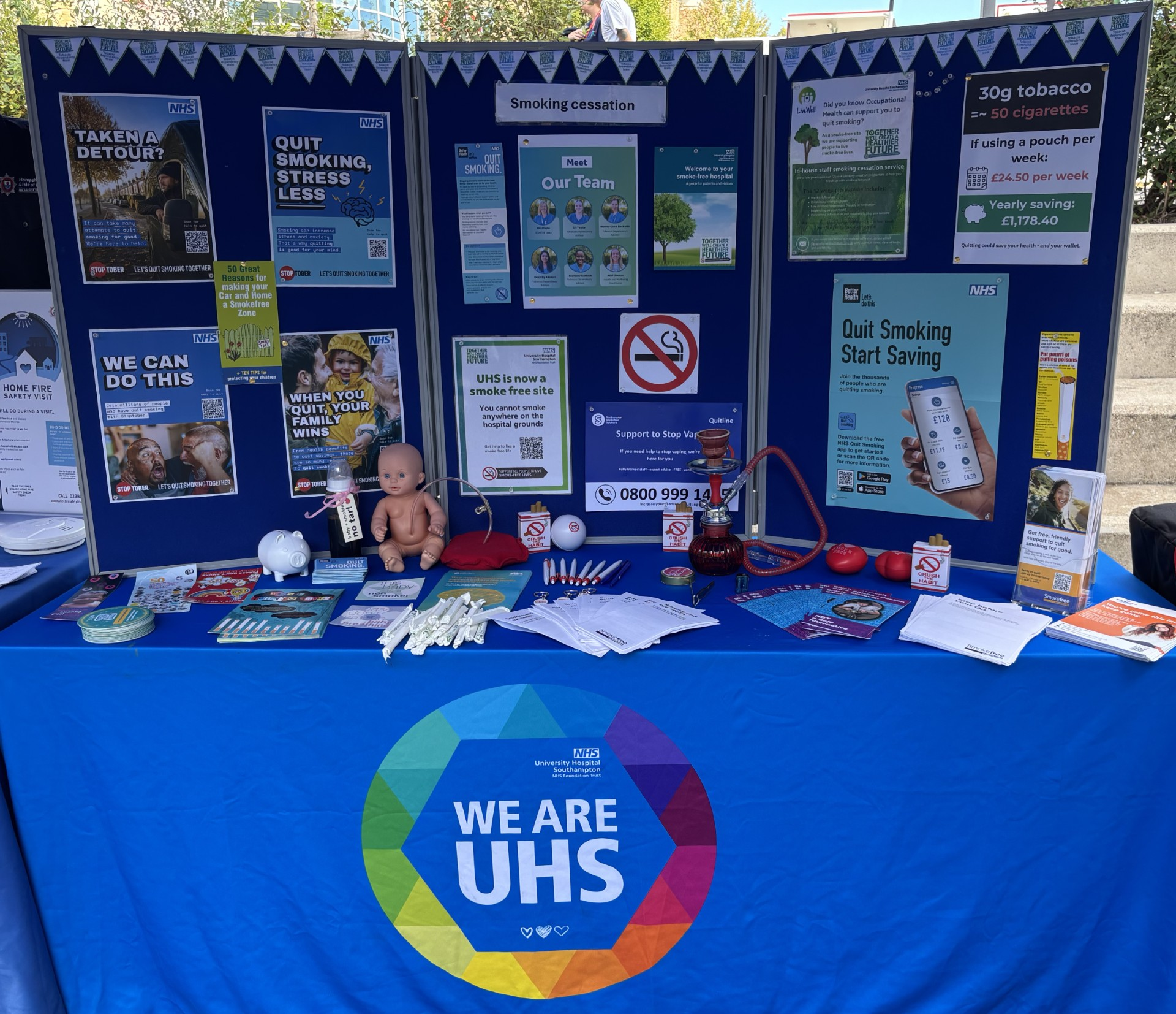 Stand at Bin the Butt event