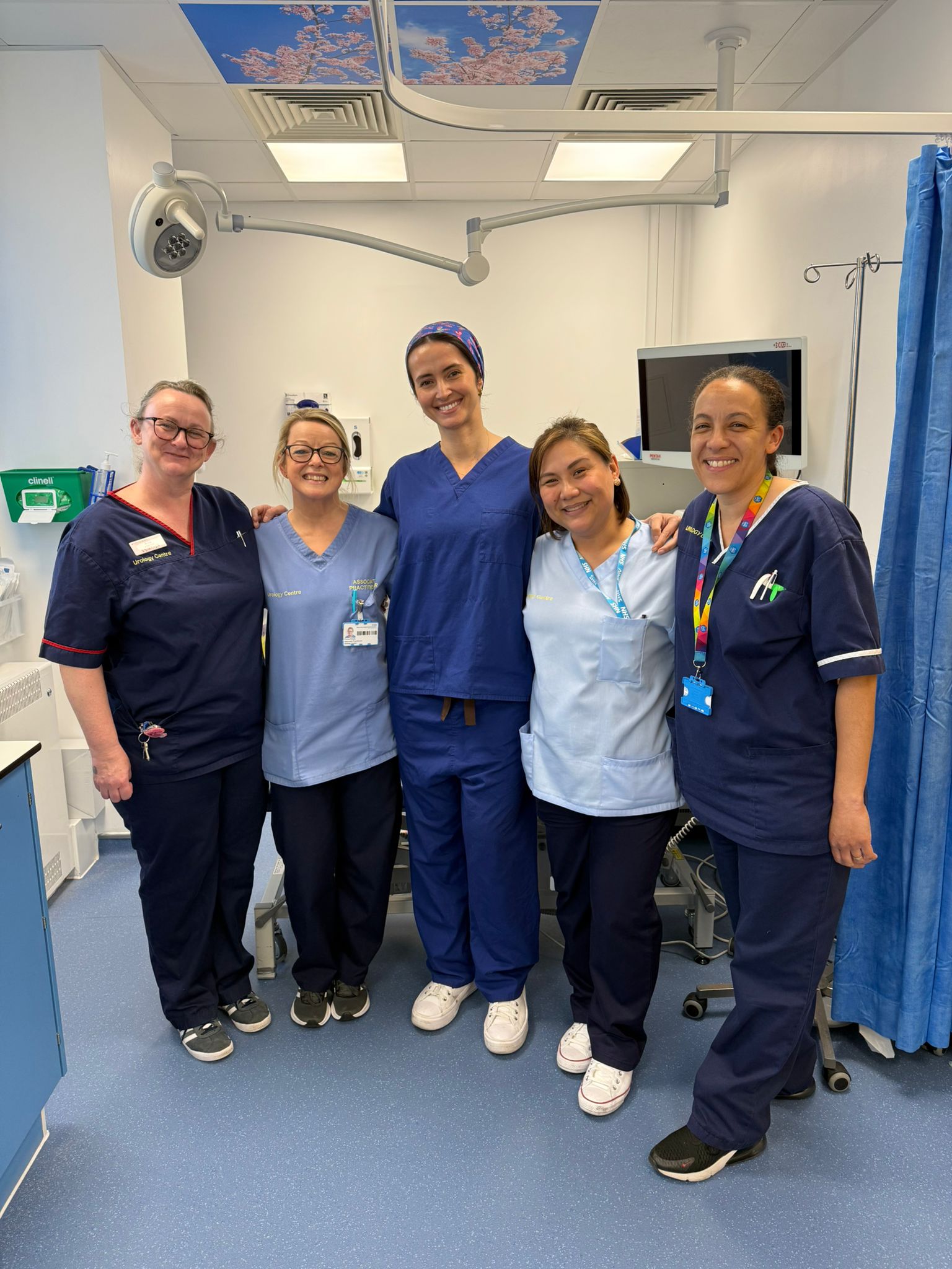 Urology team from University Hospital Southampton delivering the Optilume procedure with local anaesthetic