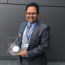 Prof. Bhaskar Somani with Golden Telescope Award