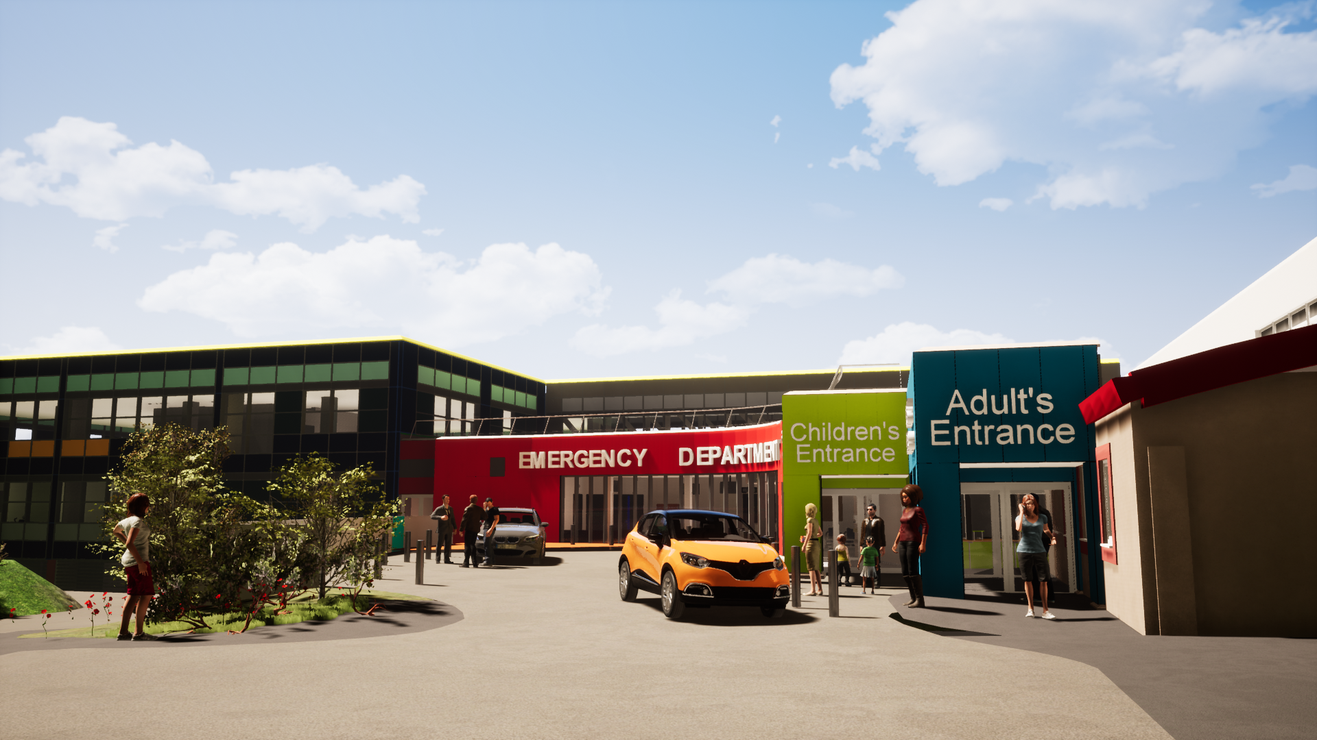 Artist impression of emergency department