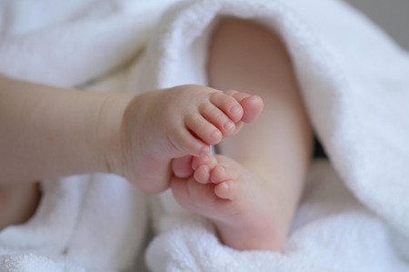 A baby's feet
