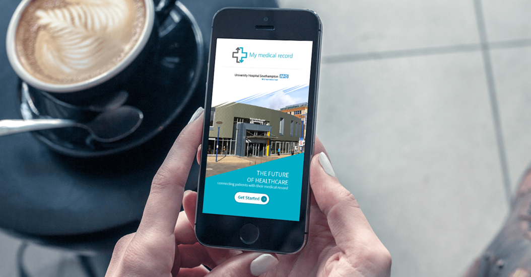 My medical record open on a phone screen
