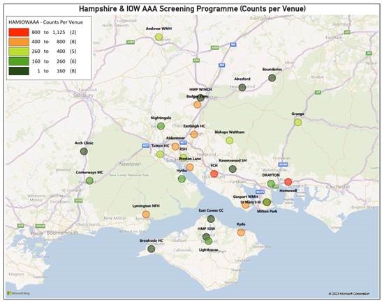 Hampshire and Isle of Wight screening venues