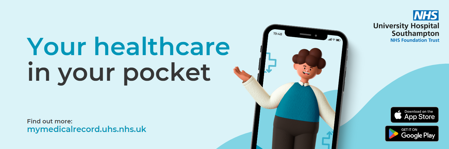 Image showing a phone and the title Your healthcare in your pocket