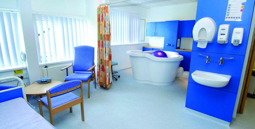 A room at New Forest Birth Centre