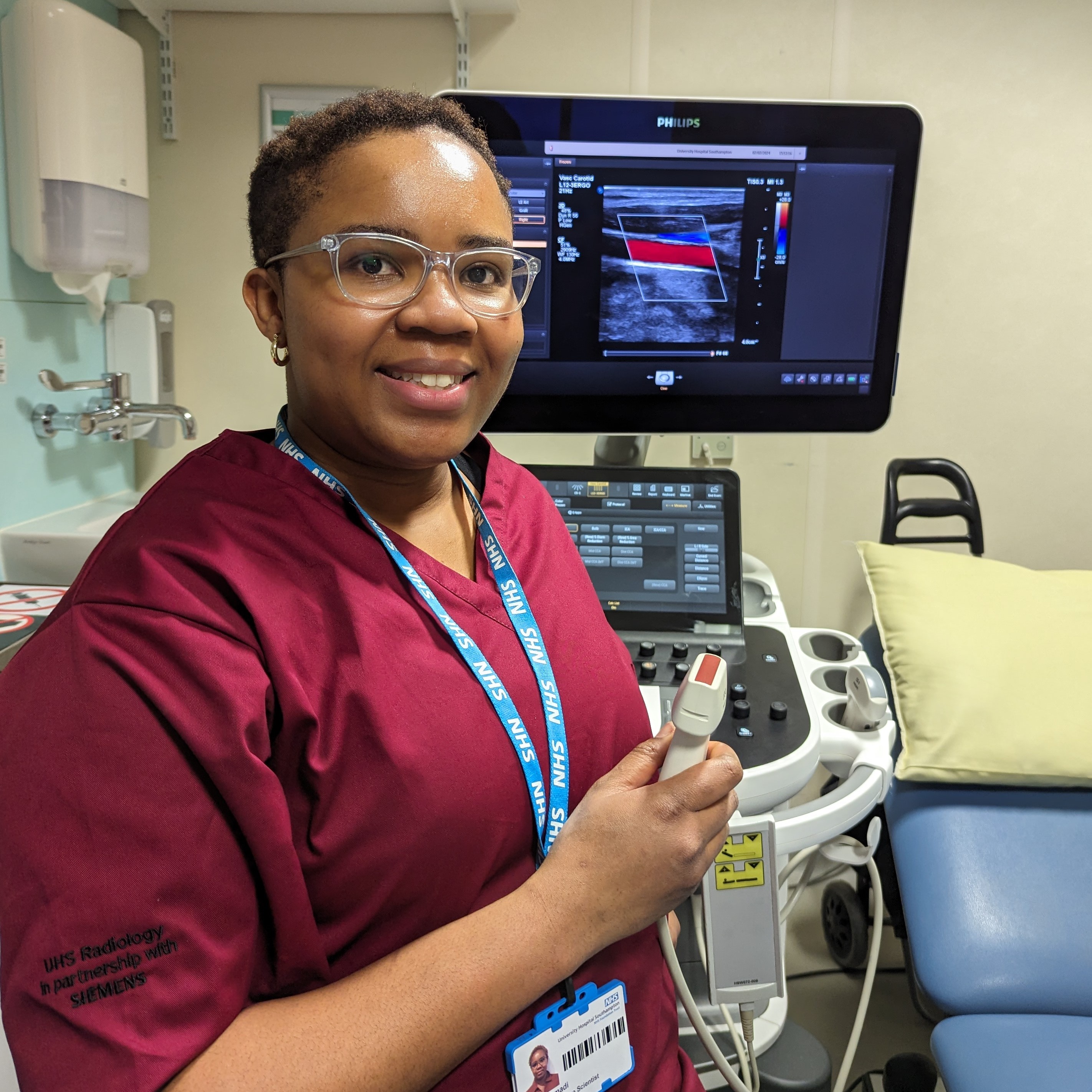Ihuoma Amadi, a trainee vascular scientist at UHS
