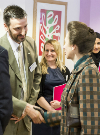 Dr Oliver Ross and HRH the Princess Royal