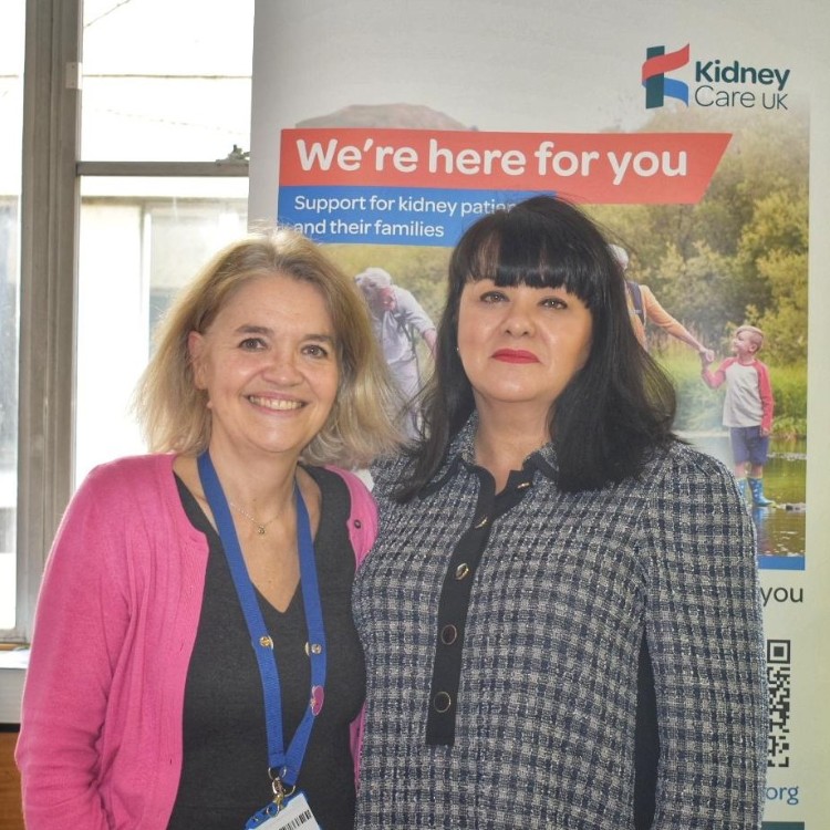 Kirsten Armstrong with former patient, Beccy