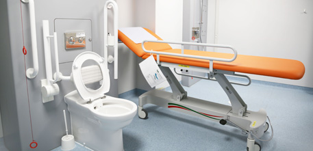 Assisted adult changing room