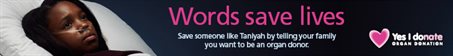 Words saves lives - Taniyah banner