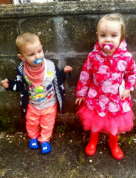 Isabella May and her brother